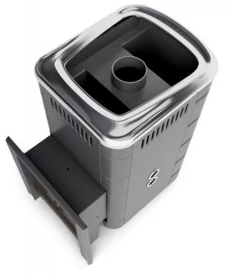 Газовая банная печь Уренгой 2018 Carbon БСЭ ТО антрацит