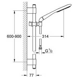 Душевой гарнитур Grohe Rainshower Icon 27277001
