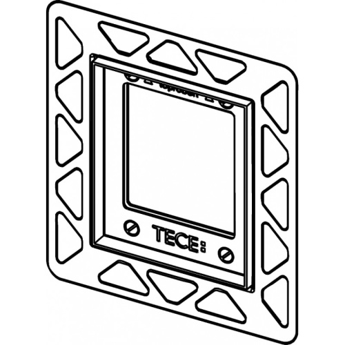 Монтажная рамка TECE белая для стеклянных клавиши Loop и Square на писсуар 9242646 Монтажная рамка TECE белая для стеклянных клавиши Loop и Square на писсуар 9242646
