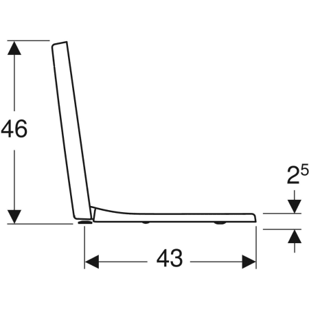 Сиденье для унитаза Geberit Renova Plan прямоугольное исполнение, крепление сверху 572120000 Сиденье для унитаза Geberit Renova Plan прямоугольное исполнение, крепление сверху 572120000