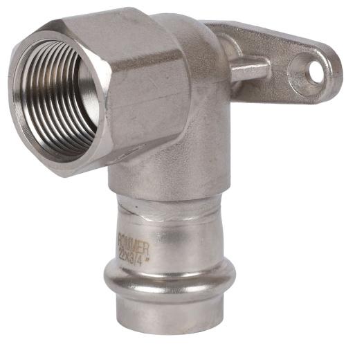 Водорозетка ВПр-ВР 22х3/4" пресс, нержавеющая сталь Rommer Водорозетка ВПр-ВР 22х3/4" пресс, нержавеющая сталь Rommer