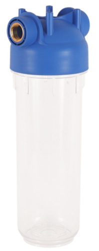 Корпус фильтра АКВАБРАЙТ 10 SL  на 1/2", прозрачный