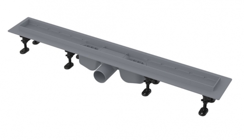 Душевой лоток Alcaplast Optima APZ12-850 с порогами для перфорированной решетки, с горизонтальным стоком, L 850 мм Душевой лоток Alcaplast Optima APZ12-850 с порогами для перфорированной решетки, с горизонтальным стоком, L 850 мм