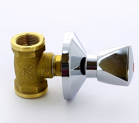 Вентиль 3/4"ВВ под штукатурку, хром маховик ITAP 345 3/4' Вентиль 3/4"ВВ под штукатурку, хром маховик ITAP 345 3/4'