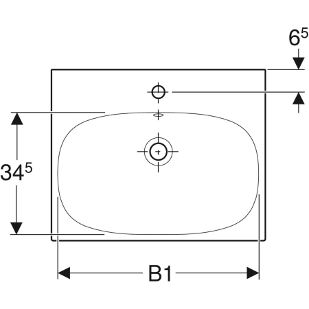 Раковина Geberit Acanto 500.620.01.2