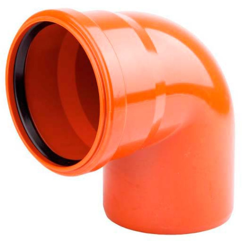 Отвод 160x87° PP Хемкор наружная канализация Отвод 160x87° PP Хемкор наружная канализация