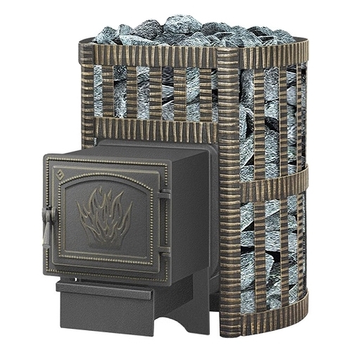 Чугунная печь для бани Везувий Легенда Ковка 12 (261)