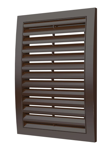 1825РРН кор, Решетка наружная ASA вентиляционная вытяжная 180х250, коричневая