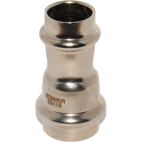 Муфта переходная ВПр 22х18 пресс, нержавеющая сталь Rommer Муфта переходная ВПр 22х18 пресс, нержавеющая сталь Rommer
