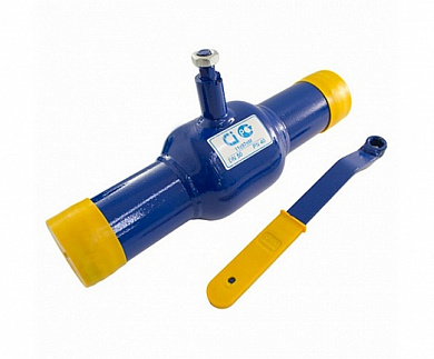 Кран шаровой стальной 11с67п Ду 80 Ру 25 под приварку Кран шаровой стальной 11с67п Ду 80 Ру 25 под приварку