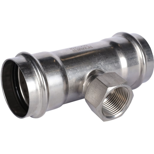 Тройник с резьбой ВПр-ВР 54x1"x54 пресс, нержавеющая сталь Rommer Тройник с резьбой ВПр-ВР 54x1"x54 пресс, нержавеющая сталь Rommer