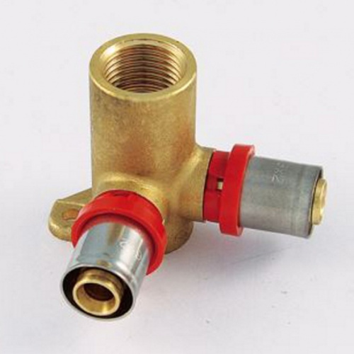 Водорозетка проходная пресс Tiemme 16x1/2"В H=53 металлопластик 1650111