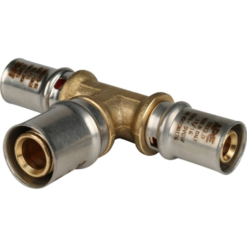 Тройник переходной пресс 16x20x16 Stout металлопластик SFP-0005-162016