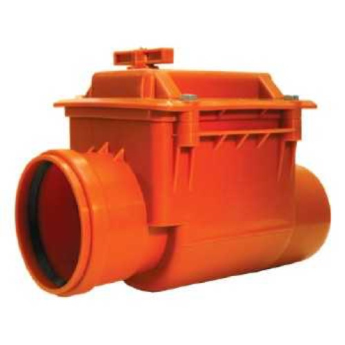 Обратный клапан 200 НПВХ Хемкор наружная канализация Обратный клапан 200 НПВХ Хемкор наружная канализация