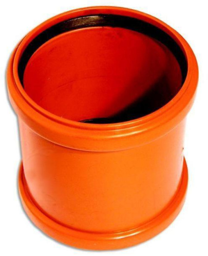 Муфта 160 надвижная, ремонтная НПВХ Хемкор наружная канализация Муфта 160 надвижная, ремонтная НПВХ Хемкор наружная канализация