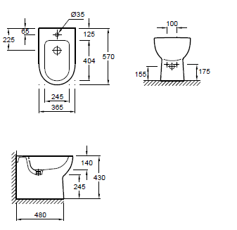 Биде Jacob Delafon Odeon Up E4738-00 белый 365х430х570 Биде Jacob Delafon Odeon Up E4738-00 белый 365х430х570