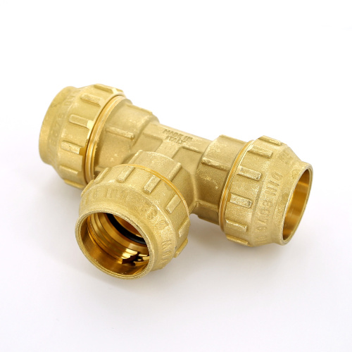 Тройник Tiemme 32x32x32 латунь для ПНД 3400022