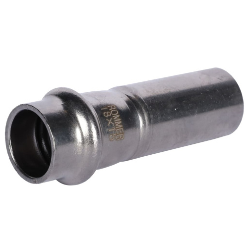 Муфта переходная однораструбная НПр 18x15 пресс, нержавеющая сталь Rommer Муфта переходная однораструбная НПр 18x15 пресс, нержавеющая сталь Rommer
