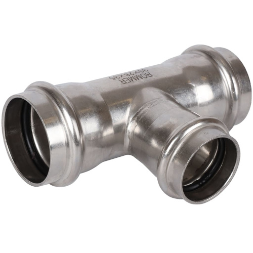 Тройник переходной ВПр 35х28х35 пресс, нержавеющая сталь Rommer Тройник переходной ВПр 35х28х35 пресс, нержавеющая сталь Rommer