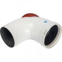 Элемент дымохода отвод 90° Ø80 с инспекционным окном Stout