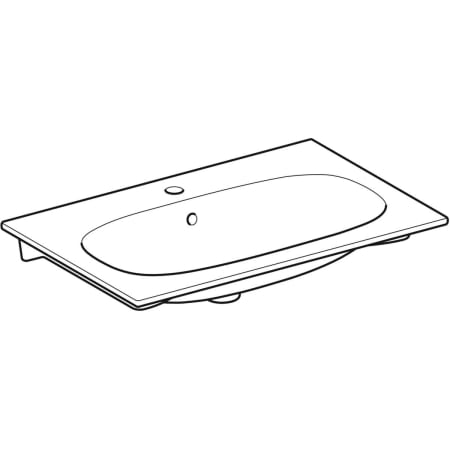 Встраиваемая раковина Geberit Acanto 500.641.01.2