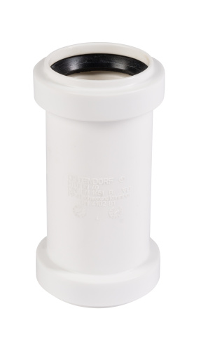 Муфта 40 белая, надвижная, ремонтная HTU Ostendorf внутренняя канализация Муфта 40 белая, надвижная, ремонтная HTU Ostendorf внутренняя канализация