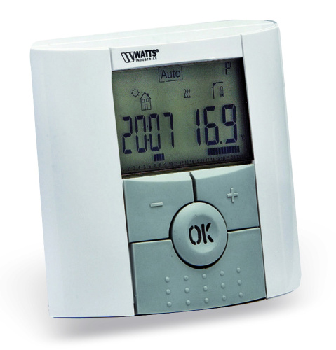 Термостат программируемый комнатный Watts BTDP-RF c LCD дисплеем 10025807 Термостат программируемый комнатный Watts BTDP-RF c LCD дисплеем 10025807
