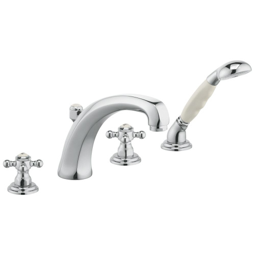 Смеситель для ванны Kludi Adlon 515240520 хром, на 4 отверстия, вытягивающийся ручной душ Смеситель для ванны Kludi Adlon 515240520 хром, на 4 отверстия, вытягивающийся ручной душ