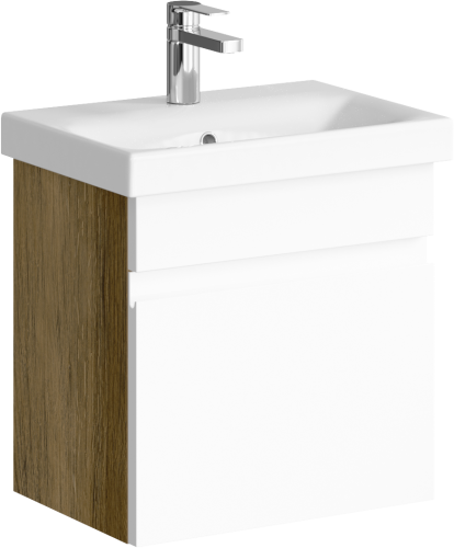 Тумба с умывальником AQWELLA Smart 50 Дуб балтийский SRT0105DB Тумба с умывальником AQWELLA Smart 50 Дуб балтийский SRT0105DB