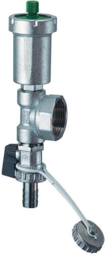 Узел для коллектора 1"ВР воздухоотводчик слив FAR