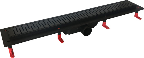 Душевой лоток MIANO 500мм MEDIUM BLACK EDITION, боковой слив D50 Душевой лоток MIANO 500мм MEDIUM BLACK EDITION, боковой слив D50