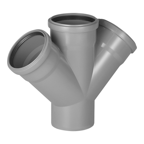 Крестовина 110x45° одноплоскостная HTDA Ostendorf внутренняя канализация Крестовина 110x45° одноплоскостная HTDA Ostendorf внутренняя канализация