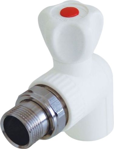 Кран разборный угловой Kalde 20x1/2"Н полипропилен 3242-vre-200b00