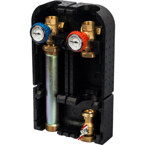 Насосная группа Stout с прямым контуром 1" без насоса в теплоизоляции SDG-0001-002501