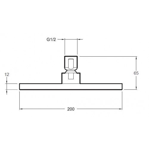 Верхний душ Jacob Delafon Katalyst E13695-CP хром