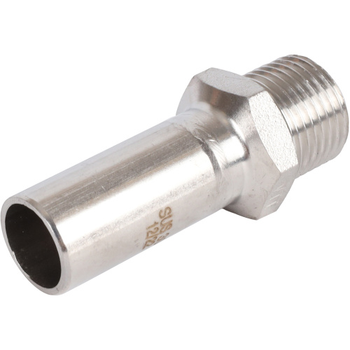 Вставка переходная НПр-НР 18x1/2" пресс, нержавеющая сталь Rommer Вставка переходная НПр-НР 18x1/2" пресс, нержавеющая сталь Rommer