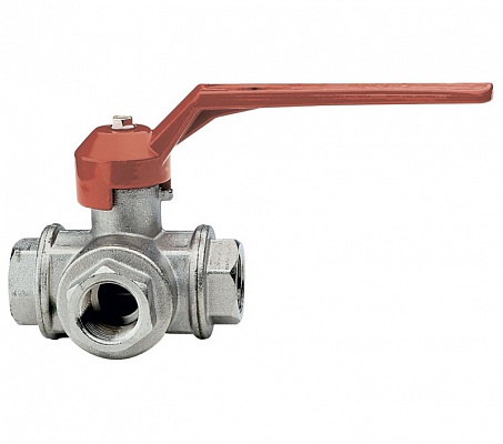 Кран трехходовой 3/4"ВВВ с T-переключением ITAP 128 3/4'T