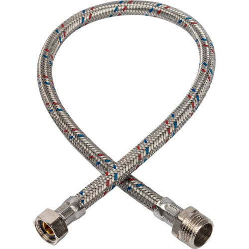 Подводка для воды 3/8"x1/2" гайка-штуцер, длина 60см Stout