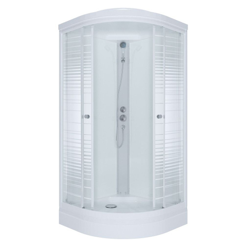 Душевая кабина 100x100 Triton Стандарт А3 стекло полосы DK167