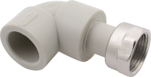 Угольник 90° с накидной гайкой FV-plast 20х1/2"В полипропилен AA227020012