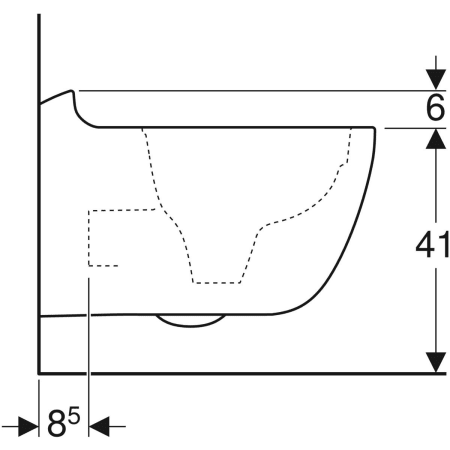 Подвесной унитаз Geberit Citterio, закрытая форма, Rimfree 500.510.01.1 Подвесной унитаз Geberit Citterio, закрытая форма, Rimfree 500.510.01.1