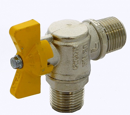 Угловой кран шаровой ITAP 1/2"НН для газа, ручка бабочка 060 1/2' Угловой кран шаровой ITAP 1/2"НН для газа, ручка бабочка 060 1/2'