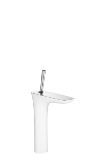 Смеситель для раковины Hansgrohe PuraVida 15081400 белый, высокий, сливной клапан Push-Open Смеситель для раковины Hansgrohe PuraVida 15081400 белый, высокий, сливной клапан Push-Open