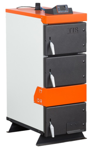 Котел твердотопливный 22кВт TIS PLUS DR 22 пуль управления, вентилятор, увеличенная топка Котел твердотопливный 22кВт TIS PLUS DR 22 пуль управления, вентилятор, увеличенная топка