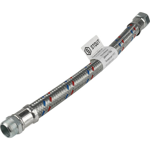 Подводка для воды 3/4" гайка-штуцер, длина 40см Stout