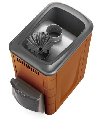 Банная печь Ангара 2012 Inox ДА КТК ЗК терракота Банная печь Ангара 2012 Inox ДА КТК ЗК терракота