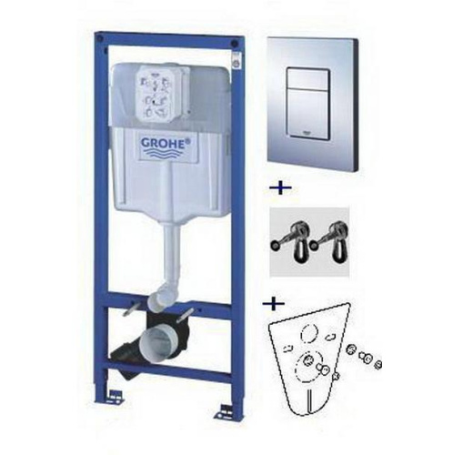 Инсталляция для унитаза 4 в 1 Grohe Rapid SL, бачок GD2, клавиша Skate Cosmopolitan, звукоизоляция 38775001 Инсталляция для унитаза 4 в 1 Grohe Rapid SL, бачок GD2, клавиша Skate Cosmopolitan, звукоизоляция 38775001