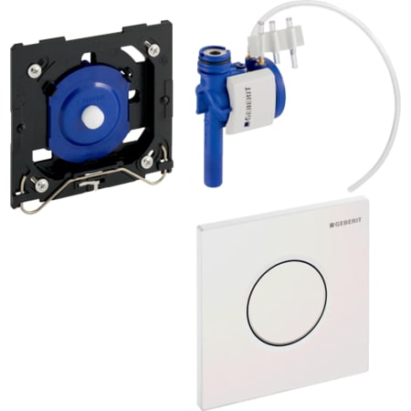 Система пневматического управления смывом писсуара Geberit, смывная клавиша типа 01 116.011.21.5