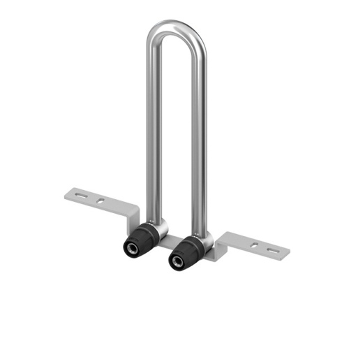 Монтажный узел для подключения радиатора, настенный, никелированный 16 Tece