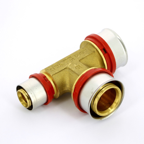 Тройник пресс Tiemme 32x32x26 металлопластик 1650119